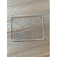 Blank Rectangular Keyring (Suitable for Music Player Codes) [PACK OF 10]