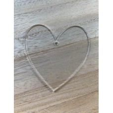 Acrylic Hearts (with Hanging Hole) 3mm