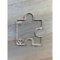 Single Jigsaw Piece Keyring (2mm) [PACK OF 10]