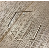 Hexagon Keyring (3mm) [PACK OF 10]