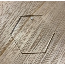 Hexagon Keyring (2mm) [PACK OF 10]
