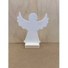 Christmas Angel Sign (with Wooden Stand)