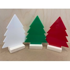 Christmas Tree Sign (with Wooden Stand)