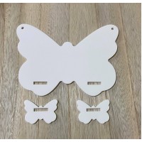 Butterfly Bow Holder with Matching Hangers
