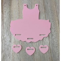 Tutu Bow Holder with Matching Hangers