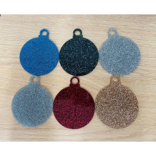Traditional Style Glitter Baubles (Pack of 5)