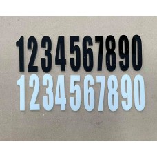 Self Adhesive House Sign Numbers - Plain Font