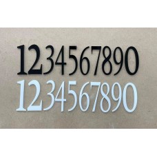 Self Adhesive House Sign Numbers - Fancy Font