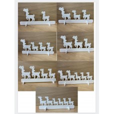 5mm Thick Reindeer Family Stands