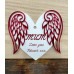 Acrylic Heart with Sticky Back Acrylic Wings