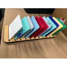 4mm MDF 3-Layer Coaster Stand - 11 Slot