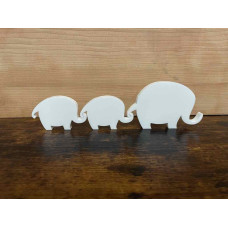 10mm Thick Interlocking Elephant Family