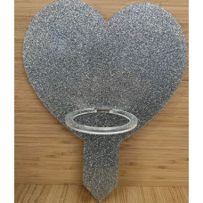 XL Heart Memorial Marker with Plant Holder