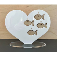 Fathers Day Heart/Fish Sign