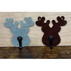 Reindeer Shaped Stocking Holder with Included Hook