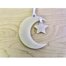 Moon and Star Hanging Bauble