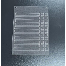 2mm Engraved Acrylic Chore Chart