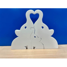 10mm Thick Elephant Puzzle Family