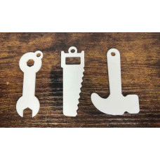 [Pack of 5] Fathers Day Tool Keyrings