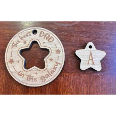 Fathers Day Star Keyring/Charm