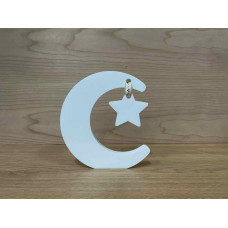 10mm Moon and Hanging Star