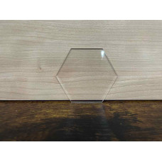 [Bulk Pack of 100] 3mm 8cm Acrylic Hexagons
