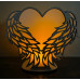 2-Layer Wrap-Around Winged Heart Tealight Holder