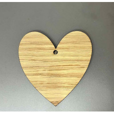 Wood Veneer Hanging Hearts