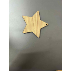 Wood Veneer Hanging Stars