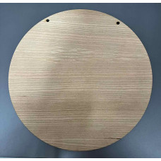 Wood Veneer Large Circular Plaque